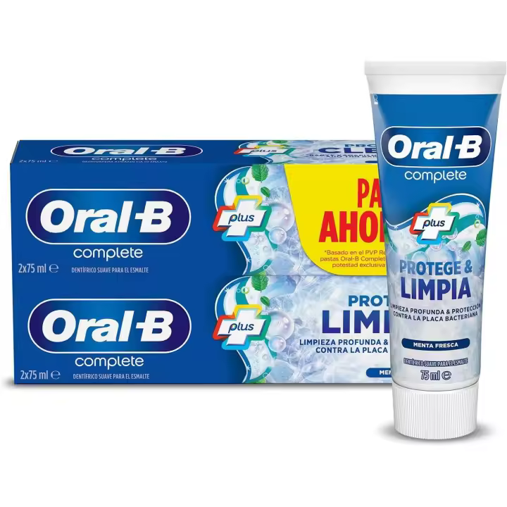 Oral-b Complete Plus Pasta Dentífrica Con Enjuague Bucal 2 X 75 Ml - 1