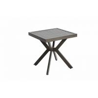 Mesa Auxiliar cuadrada de Aluminio de exterior para patio, Jardín, piscina, compañera de Interior, fácil de tener y resistente a la intemperie, gris oscuro - details 1