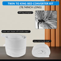 Kit De Convertidor De Cama Doble a Reina Con Conector Ajustable Y Correa Amigable Con La Piel Estable Para Familia - details 5