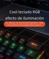 Teclado Mecánico Mini MUCAI MKA610 RGB USB Switch Rojo 61 Teclas Cableado Para Computadora Portátil Teclado Puro Negro - details 4
