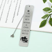 Marcador De Libro Para Perros Y Gatos De Acero Inoxidable Geométrico Sencillo Y Adecuado Para El Aprendizaje La Oficina Y La Lectura - details 9