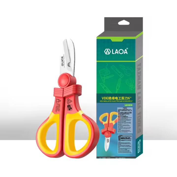 Tijeras Eléctricas VDE LAOA 1000V Aisladas Para Cable Corte De Alambre Herramientas De Plegado Curvo Y Enchufe - 1