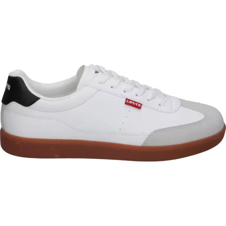 LEVI’S KIDS | Zapatillas Levi’s Jackson Infantiles – Deportiva en Color Blanco con Detalles en Beige y Negro – Sneakers con Cordones – Estilo Casual – Urbano – Cómodas y Versátiles – Combinables – Moda - 1