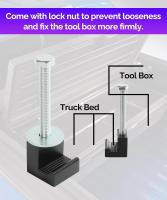 Set De Herramientas Para Coche Juego De Abrazaderas Con J Hook Caja De Herramientas Fija Para Camión Adecuado Para Camiones Con Paquete De Un-Pair Con Tornillos Y Aros - details 1