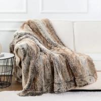 Manta De Peluche Imitación De Zorro Doble Capa Suave Y Cálida Para Decoración Del Hogar Y Sofá Cubierta De Cama Manta De Piel De Mink Para Adultos - details 2