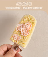 Molde De Helado Floral De Silicona De Grado Alimenticio Para Hacer Popsicles a Mano DIY Molde De Helado Super Bonito Y Moda - details 1