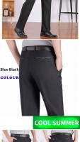 Pantalones Casuales Para Hombre RIYBEOE Verano Otoño Primavera Estilo Formal Recto Color Sólido Diseño Plano Gruesos Para Oficina Y Negocios - details 6