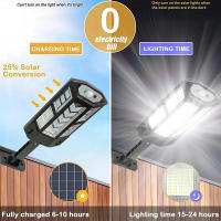 Lámpara Solar Exterior Potente 330000LM Nueva Actualización Con 3 Modos Luz LED Solar Para Jardín Y Calle Impermeable IP65 Control Remoto Sensor De Movimiento - details 10
