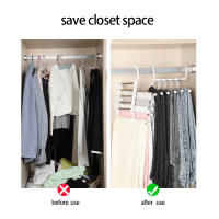 Organizador De Ropa 5 En 1 Magia Pantalones Rack De Armario Multi-capas Gancho De Ropa Plegable Para Armario Organización De Almacenamiento - details 1