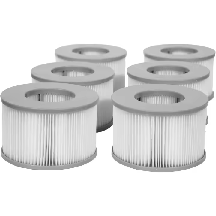 Juego de 6 cartuchos de filtro para spa inflable Mspa, filtros para spa inflable - 1