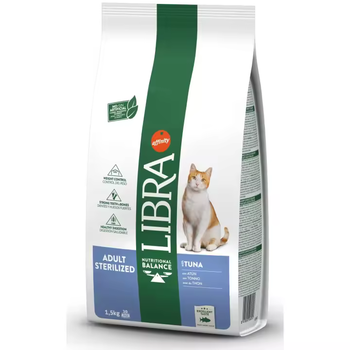 AFFINITY LIBRA CAT ADULTO STERILIZED ATUN 1,5KG - 1