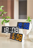 Reloj De Alarma Digital LED Con Control De Voz Pantalla De Temperatura Y Fecha Modo No Disturbio 12/24H Reloj De Mesa Moderno - details 0