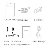 Intercomunicador De Casco X1 plus Motor Bluetooth 5.0 Headset Inalámbrico Para Motocicleta Con Altavoz Interfono Manos Libres 1000m - details 14