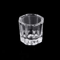 Mini Cuenco De Uñas Octagonal De Cristal Acrílico Pequeño Para Mezcla De Polvos Y Líquidos Herramienta De Limpieza De Cepillo De Uñas - details 2