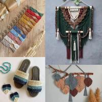 Cordón De Algodón Para Macramé 3mm Colorido 100m DIY Proyectos Embalaje De Regalos Decoración Del Hogar Eco-amigable Resistente - details 4