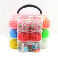 Juego De Hilo De Goma Para Tejer Pulseras DIY Manualidades Para Niñas Set De Loom De Silicona Regalo Creativo Para Niños Y Niñas - details 10