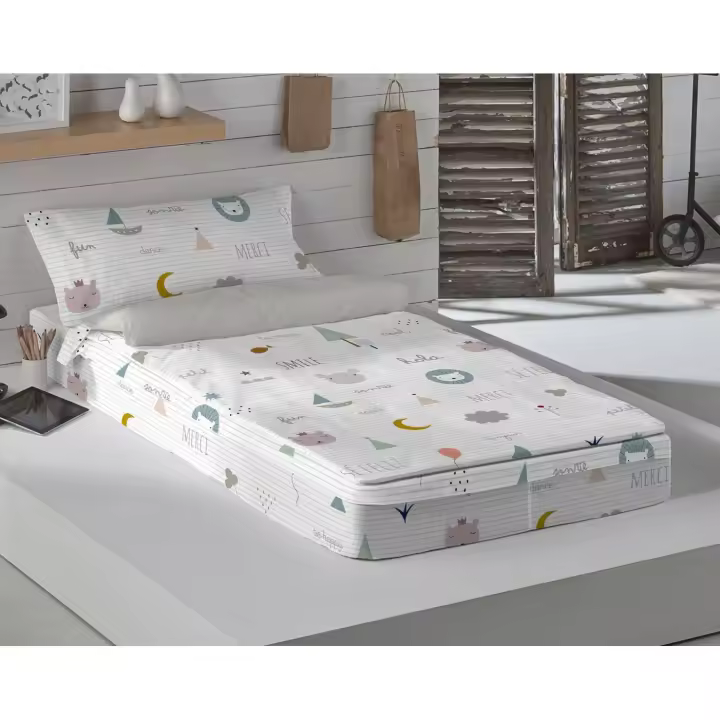 SACO NORDICO INFANTIL 100% ALGODÓN CON RELLENO SE FELIZ HACIENDO EL INDIO FABRICADO EN ESPAÑA - 1