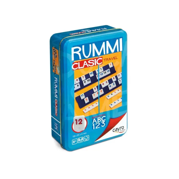 RUMMI CLASIC TRAVEL CAJA METAL. Producto innovador y de gran calidad, diseñado para brindar una experiencia única. Perfecto para regalar o disfrutar personalmente. - 1