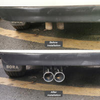 Pipas De Caucho De Estilo Coche 1Pcs Reemplazo Para Escape De Acero Inoxidable Con Tiras De Silenciador Para VW Golf 4 Bora Jetta - details 8