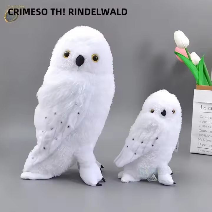 Peluche De 18/28cm De Hedwig Y Bowtruckle De Harry Potter Juguete De Animales Suave Y Adorable Regalo De Navidad Para Niños - 1