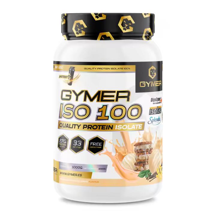 Aislado de Proteína de Suero GYMER ISO 100 1kg Vanilla & Cookies Ice Cream - 1