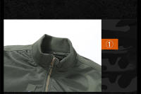 Chaqueta De Piloto MA-1 Para Hombre Estilo Militar Con Estampado De Camuflaje Chaqueta De Béisbol Gruesa De Algodón Para Otoño E Invierno Cierre De Cremallera - details 6
