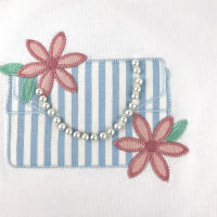 Diverchic conjunto de niña con camiseta  con perlas y pantalon fabricado en España - details 1