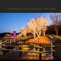 Cadena De Luces Solares Impermeable 300LED 8 Modos Para Jardines Bodas Fiesta De San Valentín Navidad Árbol De Navidad Hogar - details 9