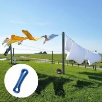 Línea De Secado De Ropa De 20M Con Núcleo De Acero Fuerte Y Gruesa Para Interiores Y Exteriores Jardín Viajes Colores Disponibles: Azul - details 8