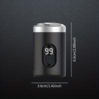Mini Afeitadora Eléctrica Para Hombres Cuchilla Poderosa Portátil Recargable Pelacabelo Y Barba Recortadora De Barba - details 4