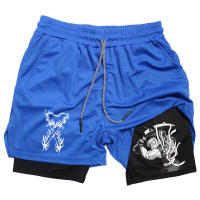 Shorts De Desempeño Para Hombre Con Estampado De Anime Demon Slayer Shorts De Verano Para Gimnasio Ejercicio Correr Y Salir - details 2