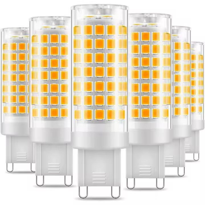 LED Bomb G9 - 7W, Blanco Caliente 3000K, 650LM, Ahorro de Energía Equivalente a Luz Halógena de 60W, Ángulo de 360 Grados, AC220-240V - Paquete de 6 - 1