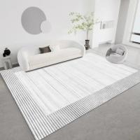 Carpetas Modernas Y Minimalistas Para Sala De Estar Alfombra De Lujo Para Dormitorio Antideslizante Gran Area Color Gris Para Estudio - details 6