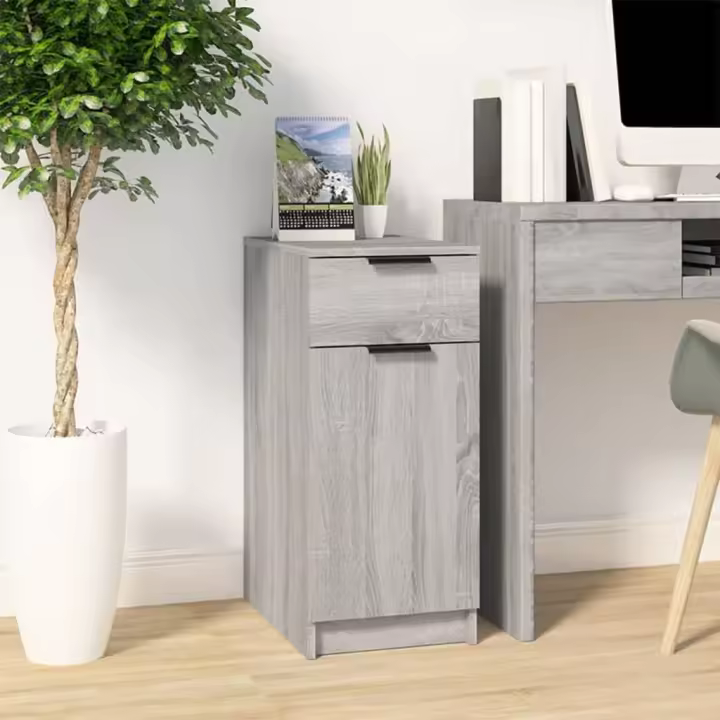 Mueble de escretorio gris Sonoma 33,5x50x75 cm Madera - 1