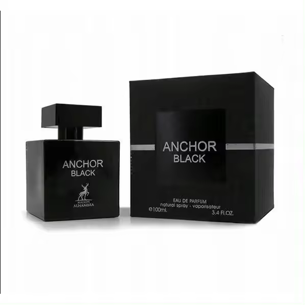 Perfume árabe de hombre Anchor Black Maison Alhambra 100ml,Fragancia masculina ,duradera ,fuerte, oriental, Perfume de hombre NOVEDAD - 1