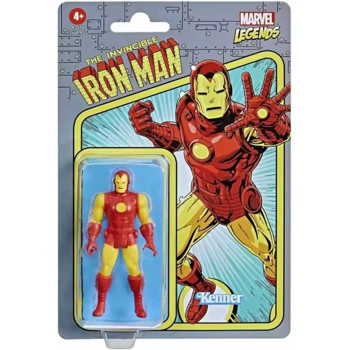 HASBRO Iron Man Figura 9.5 cm Marvel Legends Retro - 1