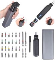 Juego De Destornilladores Precisos Con Mango Y Bit De Perforar Magnético 14/28 En 1 Multiusos Mini Ratcheting De Acero De Aluminio - details 14