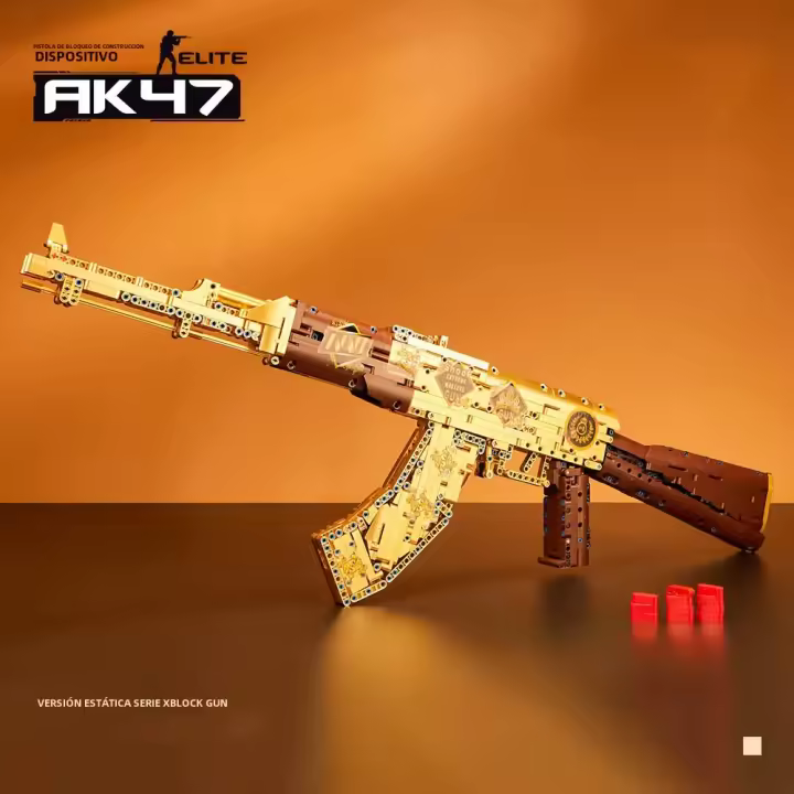 Bloques De Construcción Técnicos AK47 M4A4 AWP P90 Con Motor Set De Juguetes De Armas Para Niños Regalo Educativo Para Niños Y Adolescentes - 1