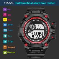 Reloj Deportivo Para Hombre YIKAZE Con Función De Cronómetro Y Contador Regresivo Resistente Al Agua Multifuncional Digital Reloj Militar De Exteriores Regalo - details 3