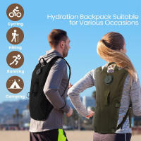 Mochila De Hidratación Deportiva Impermeable De Nylon Con Botella De Agua De 3 Litros Para Senderismo Ciclismo Escalada - details 5