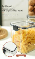 Caja De Almacenamiento Transparente Rectangular Plegable De Grado Alimenticio Sellado Para Cocina 450ml 900ml Anti-humedad - details 3