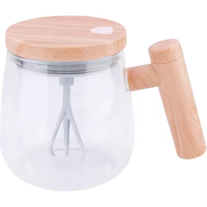 Taza de agitación automática, Taza de mezcla eléctrica de 400ml con tapa y mango, Taza de café de agitación eléctrica de alta velocidad de 7000RPM - 1