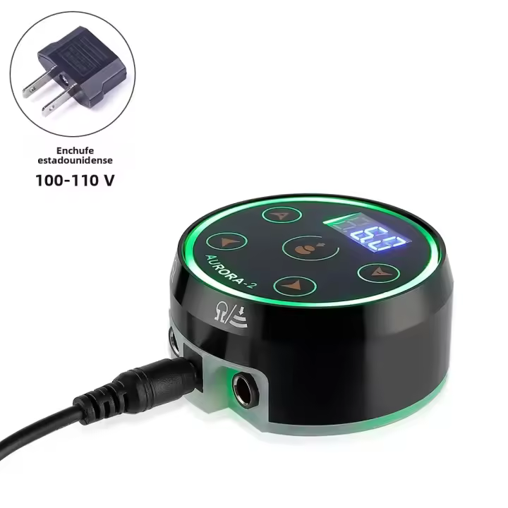 Controlador De Suministro De Energía Para Máquina De Tatuaje Rotary Dual Con Pantalla Táctil LCD Batería Conector Para Tatuar - 1