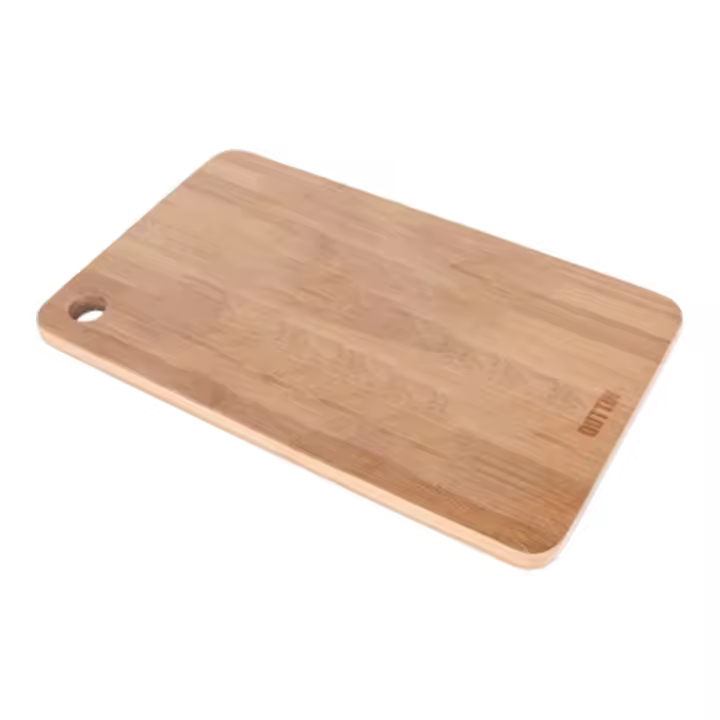 Quttin - Tabla para Cortar de Madera 37x22cm Bambú - Resistente y Duradera, Antideslizante para Preparar Todo Tipo de Alimentos - 1