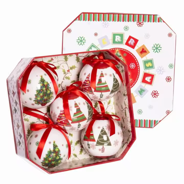 Set 5 Bolas Navidad Memory 7.5 Cm - Adornos Navideños Gerimport - 1