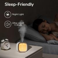 Mini humidificador personal Luz Nocturna recargable Humidificador Pequeño Inalámbrico Humidificador Silencioso de 300 ml Luz humidificador de escritorio portátil - details 1