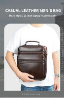 Bolsa De Hombro Para Laptop De 13 Pulgadas WESTAL Para Negocios Y Documentos Correa Ajustable Material Principal Cuero Genuino Estilo Casual - details 0