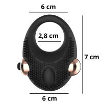 Anillo vibrador para clítoris Anillo vibrador para clítoris Anillo para pene masculino Estimulador de clítoris Pareja sexual Anillo para pene Juguete sexual para pareja Accesorio erótico máxima estimulación Juguete para parejas Womanvibe THOR - details 1