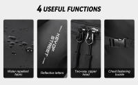 Mochila Para Motocicleta Y Ciclismo Con Gran Capacidad Y Almacenamiento De Casco Impermeable Con Bandas Reflectantes Para Senderismo - details 3