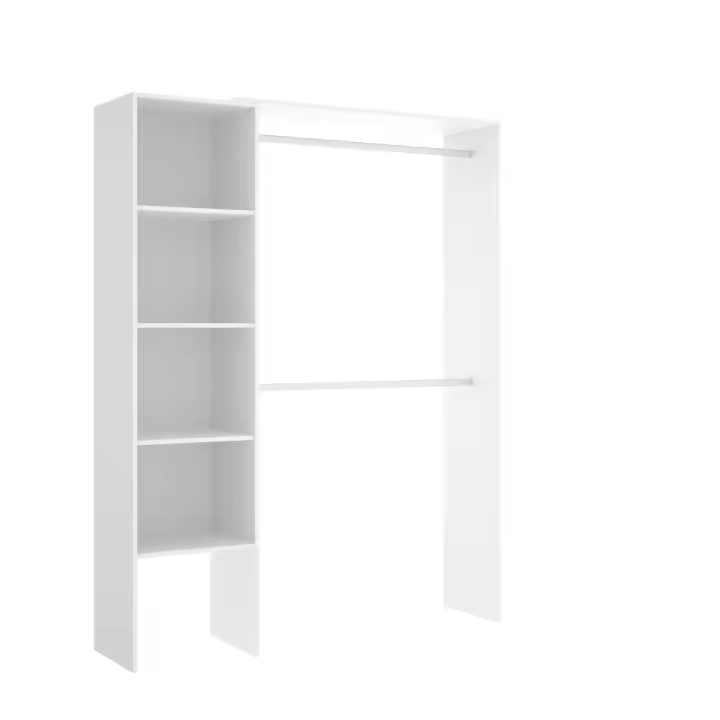 Kit Vestidor Suit Blanco - Armario Modular 187x140x40 cm Armario para dormitorio - Fabricado en España - Melamina Alta calidad - Somnia Descanso - 1